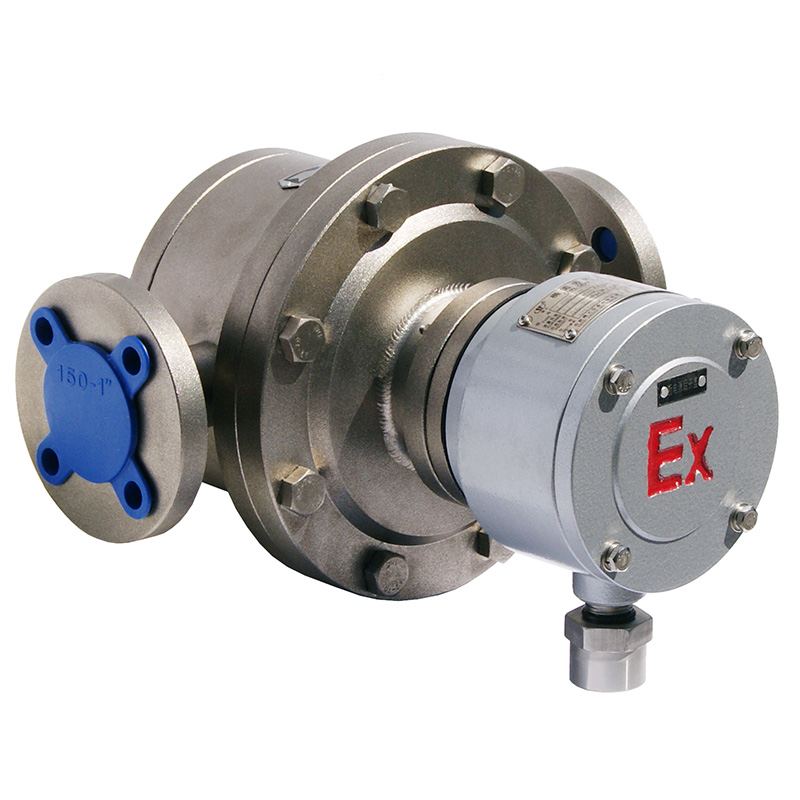 débitmètre volumétrique à engrenage oval en acier inoxydable pour huile